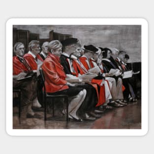 Graduation - Drawing by Avril Thomas - Adelaide Artist Sticker